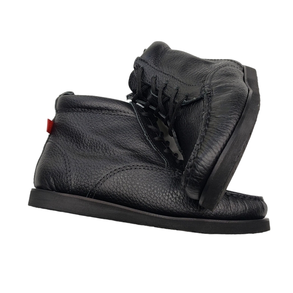 Marc Joseph | NIB Gramercy Black Grainy Leather Preppy High Top Booties Boy's 12 - Picture 9 of 14